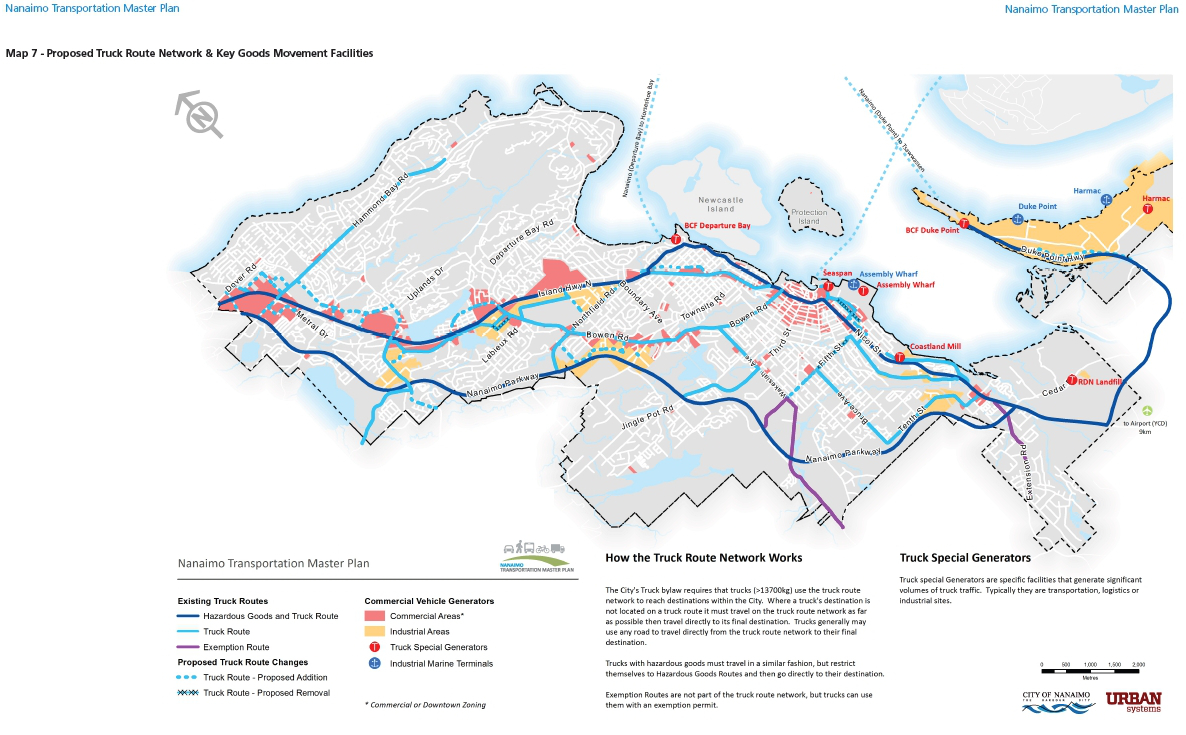 Proposed Truck Route Network & Key Goods Movement Facilities